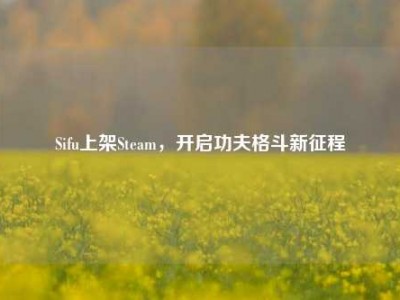Sifu上架Steam，开启功夫格斗新征程
