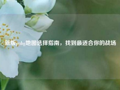 新版pubg地图选择指南，找到最适合你的战场