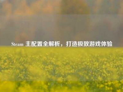 Steam 主配置全解析，打造极致游戏体验