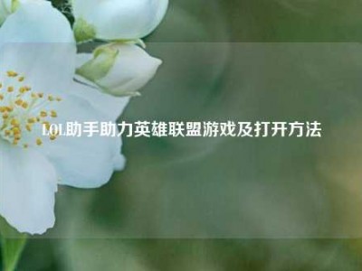 LOL助手助力英雄联盟游戏及打开方法