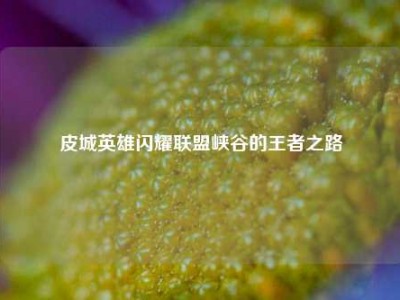 皮城英雄闪耀联盟峡谷的王者之路
