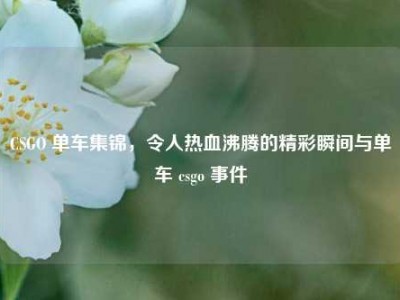CSGO 单车集锦，令人热血沸腾的精彩瞬间与单车 csgo 事件