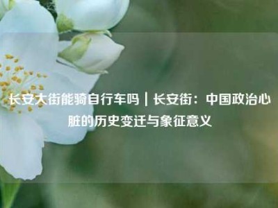 长安大街能骑自行车吗｜长安街：中国政治心脏的历史变迁与象征意义