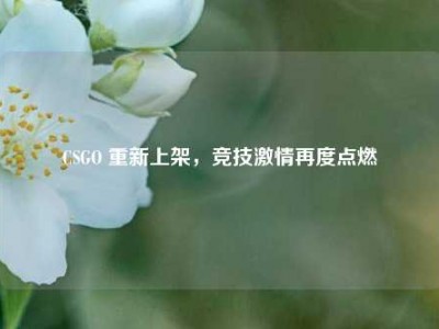 CSGO 重新上架，竞技激情再度点燃