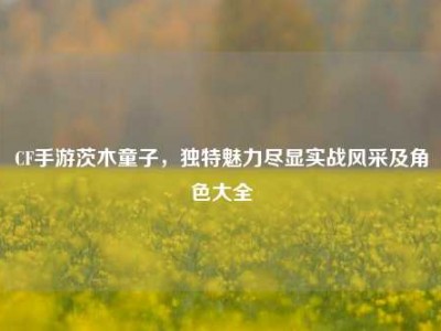 CF手游茨木童子，独特魅力尽显实战风采及角色大全