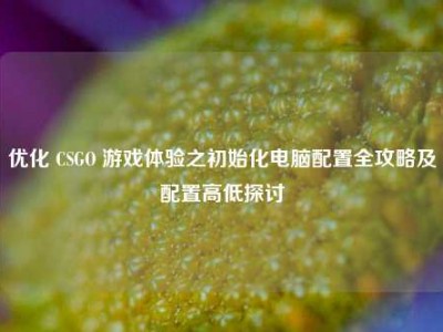 优化 CSGO 游戏体验之初始化电脑配置全攻略及配置高低探讨