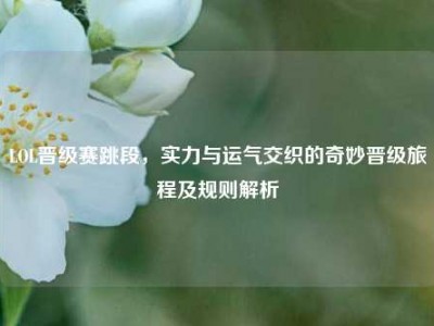 LOL晋级赛跳段，实力与运气交织的奇妙晋级旅程及规则解析