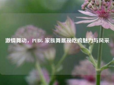 激情舞动，PUBG 家族舞展现吃鸡魅力与风采