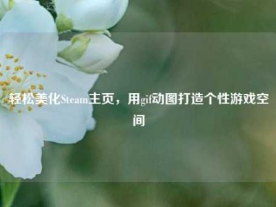 轻松美化Steam主页，用gif动图打造个性游戏空间