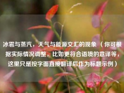 冰雹与蒸汽，天气与能源交汇的现象 （你可根据实际情况调整，比如更符合语境的意译等，这里只是按字面直接翻译后作为标题示例）