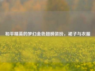 和平精英的梦幻金色翅膀装扮，裙子与衣服