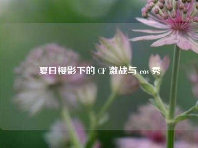夏日樱影下的 CF 激战与 cos 秀