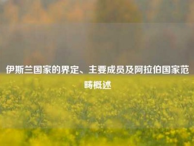 伊斯兰国家的界定、主要成员及阿拉伯国家范畴概述