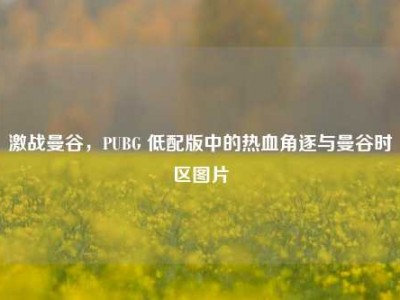 激战曼谷，PUBG 低配版中的热血角逐与曼谷时区图片
