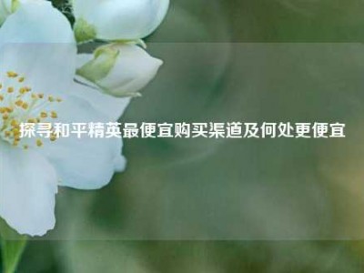 探寻和平精英最便宜购买渠道及何处更便宜