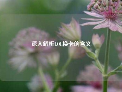 深入解析LOL换卡的含义