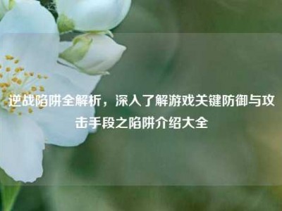 逆战陷阱全解析，深入了解游戏关键防御与攻击手段之陷阱介绍大全