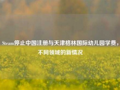 Steam停止中国注册与天津格林国际幼儿园学费，不同领域的新情况
