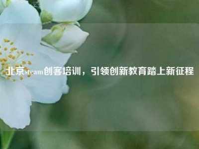 北京steam创客培训，引领创新教育踏上新征程