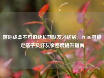 落地成盒不可怕缺长期队友才尴尬，PUBG寻稳定搭子及好友亲密度提升指南
