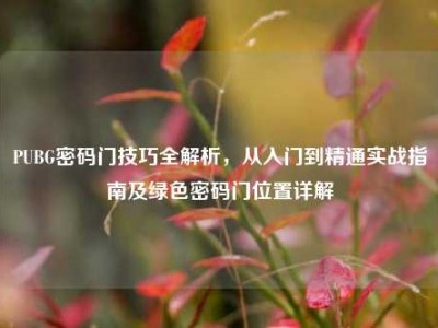PUBG密码门技巧全解析，从入门到精通实战指南及绿色密码门位置详解