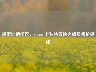 探索地痞街区，Steam 上独特冒险之旅及售价探秘