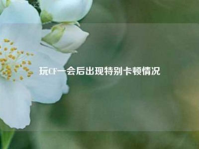 玩CF一会后出现特别卡顿情况