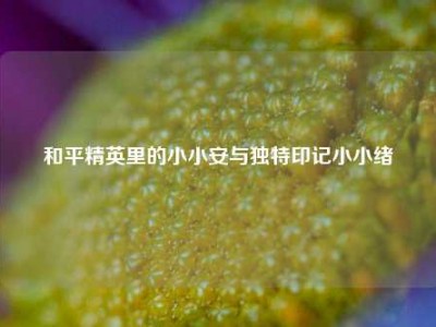 和平精英里的小小安与独特印记小小绪