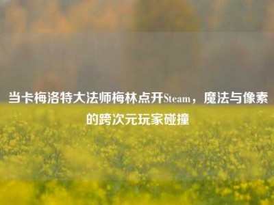 当卡梅洛特大法师梅林点开Steam，魔法与像素的跨次元玩家碰撞