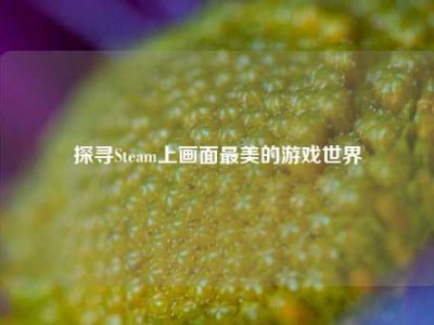 探寻Steam上画面最美的游戏世界