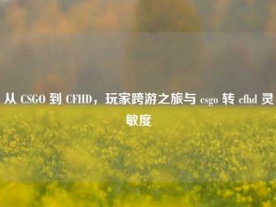 从 CSGO 到 CFHD，玩家跨游之旅与 csgo 转 cfhd 灵敏度