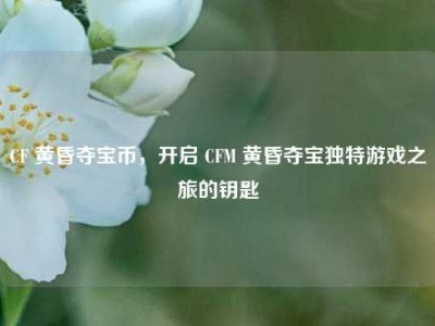 CF 黄昏夺宝币，开启 CFM 黄昏夺宝独特游戏之旅的钥匙
