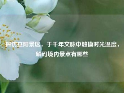 探访安阳景区，于千年文脉中触摸时光温度，解码境内景点有哪些