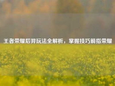 王者荣耀后羿玩法全解析，掌握技巧箭指荣耀