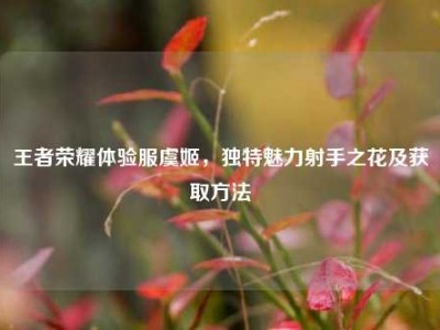 王者荣耀体验服虞姬，独特魅力射手之花及获取方法