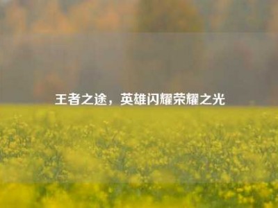 王者之途，英雄闪耀荣耀之光