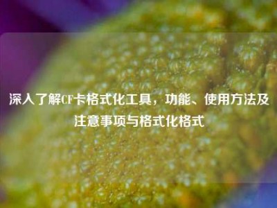 深入了解CF卡格式化工具，功能、使用方法及注意事项与格式化格式