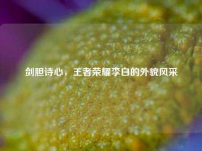 剑胆诗心，王者荣耀李白的外貌风采