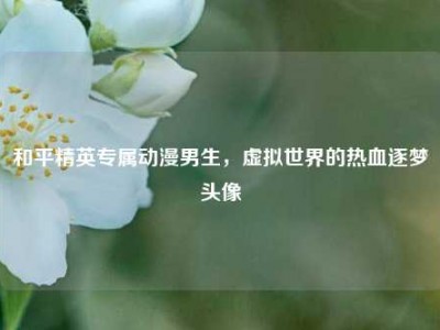 和平精英专属动漫男生，虚拟世界的热血逐梦头像