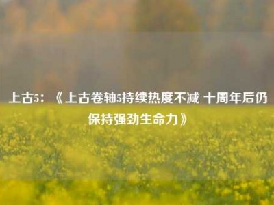 上古5：《上古卷轴5持续热度不减 十周年后仍保持强劲生命力》