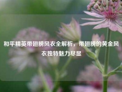 和平精英带翅膀风衣全解析，带翅膀的黄金风衣独特魅力尽显