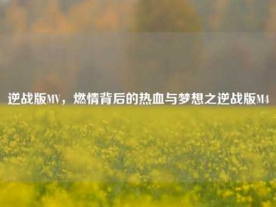 逆战版MV，燃情背后的热血与梦想之逆战版M4