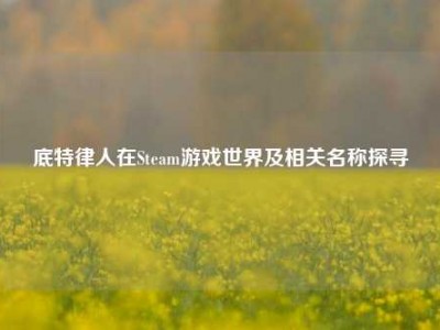 底特律人在Steam游戏世界及相关名称探寻