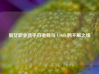 前女职业选手白老师与 CSGO 的不解之缘