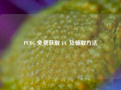PUBG 免费获取 UC 及领取方法
