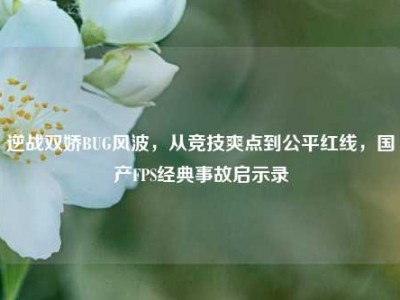 逆战双娇BUG风波，从竞技爽点到公平红线，国产FPS经典事故启示录
