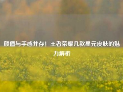颜值与手感并存！王者荣耀几款星元皮肤的魅力解析