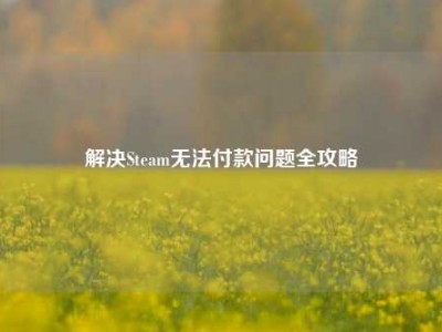 解决Steam无法付款问题全攻略