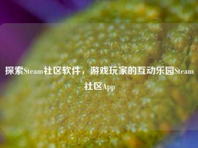 探索Steam社区软件，游戏玩家的互动乐园Steam社区App