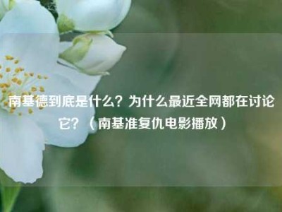 南基德到底是什么？为什么最近全网都在讨论它？（南基准复仇电影播放）